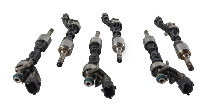 Thumbnail 6: 13-19 XE XF XJ RANGE ROVER SPORT LR4 3.0L SUPERCHARGED ENGINE FUEL INJECTOR SET6