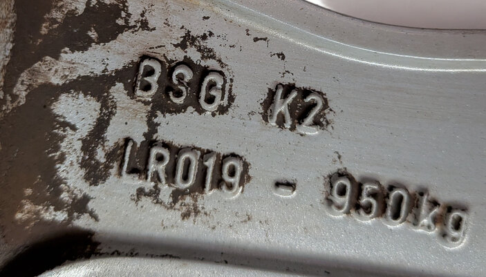 Thumbnail 44: 14-17 RANGE ROVER SPORT (L494) 20x8.5 ALUMINUM ALLOY 5 V-SPOKE WHEEL RIM SET/4