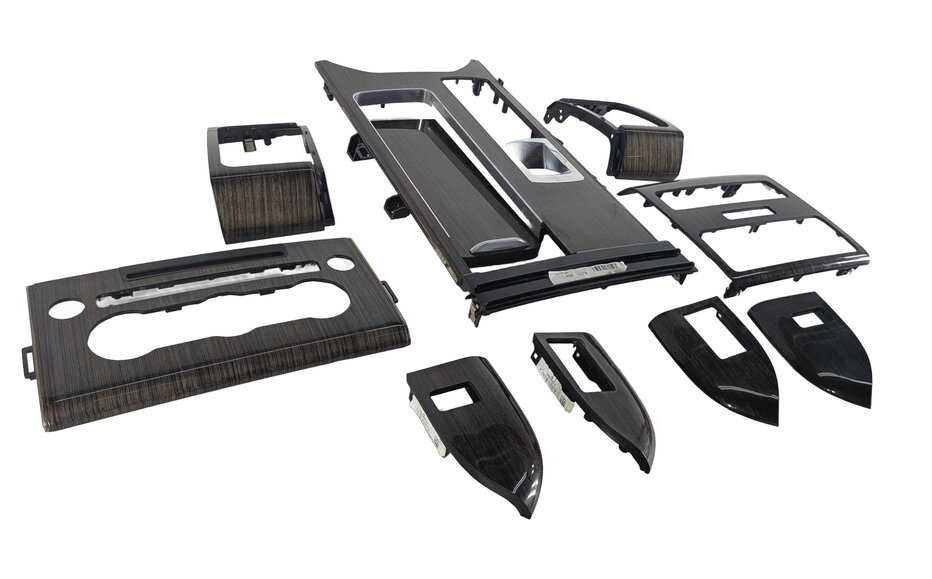 2016 RANGE ROVER SPORT L494 DOOR DASH CONSOLE TRIM SET/10 (Shadow Zebrano Wood)