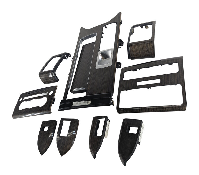 Thumbnail 4: 2016 RANGE ROVER SPORT L494 DOOR DASH CONSOLE TRIM SET/10 (Shadow Zebrano Wood)