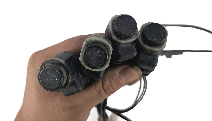 Thumbnail 5: 2016 RANGE ROVER SPORT (L494) FRONT PDC PARKING SENSOR SET/4 w/ HARNESS (Black)