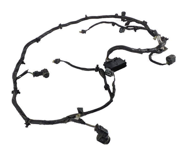 2016 RANGE ROVER SPORT L494 REAR PARK ASSIST PDC SENSOR SET/4 w/ HARNESS (Black)