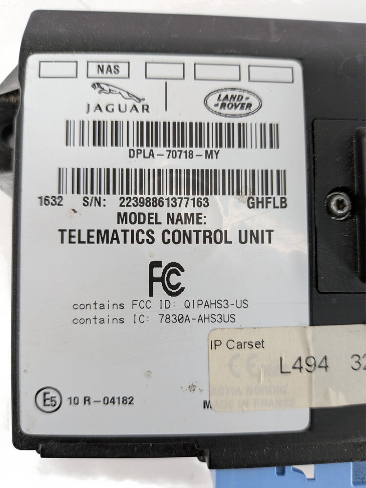 Thumbnail 9: 2016 RANGE ROVER SPORT (L494) PHONE TELEMATICS CONTROL MODULE COMPUTER UNIT TCU