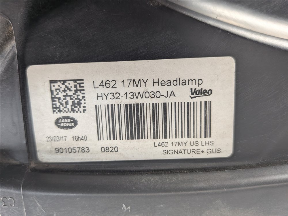 Thumbnail 11: 17-18 ROVER DISCOVERY (L462) FRONT LEFT DRIVER ADAPTIVE LED HEADLIGHT LAMP