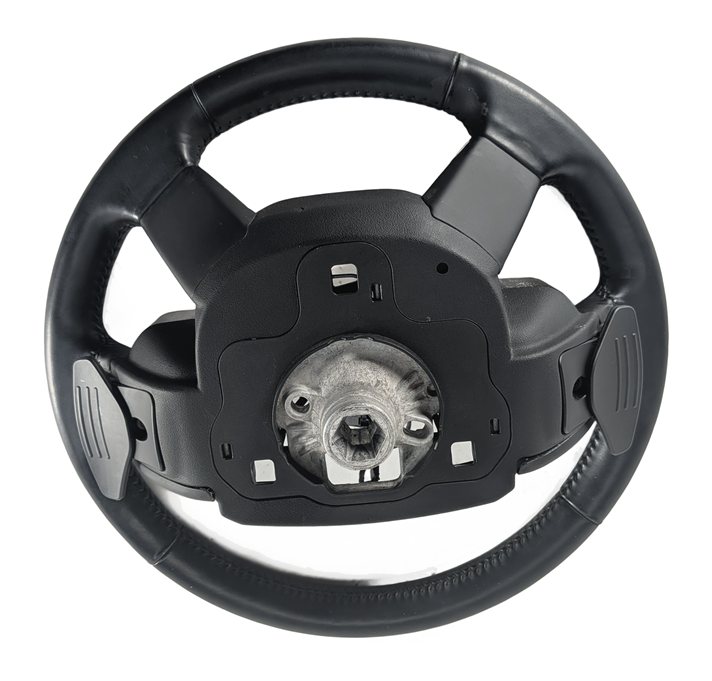Thumbnail 5: 17-20 ROVER DISCOVERY (L462) HEATED STEERING w/SHIFT PADDLES GRAY STITCH (Black)