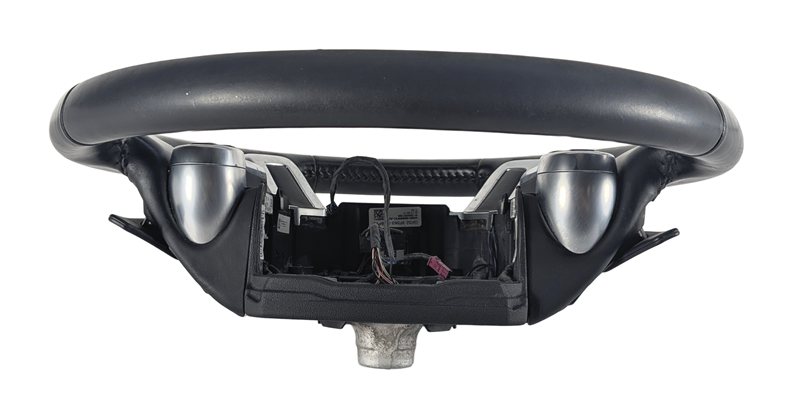 Thumbnail 8: 17-20 ROVER DISCOVERY (L462) HEATED STEERING w/SHIFT PADDLES GRAY STITCH (Black)