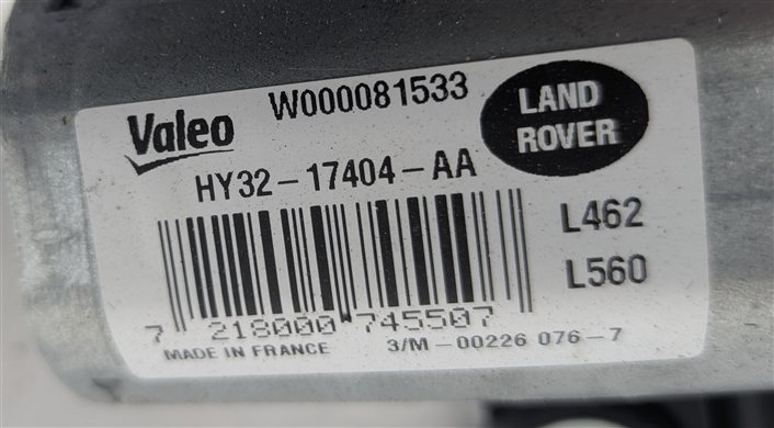 Thumbnail 10: 17-21 LAND ROVER DISCOVERY VELAR L462 REAR HATCH WINDSHIELD WIPER MOTOR