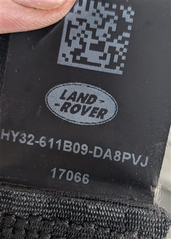 Thumbnail 14: 17-19 LAND ROVER DISCOVERY L462 FRONT LEFT DRIVER SEATBELT RETRACTOR (Black)