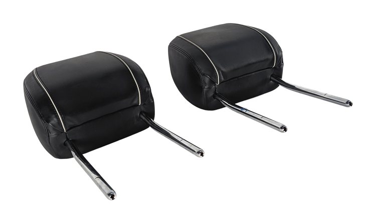 17-23 LAND ROVER DISCOVERY (L462) FRONT LEFT & RIGHT SEAT HEADREST SET/2 (Black)