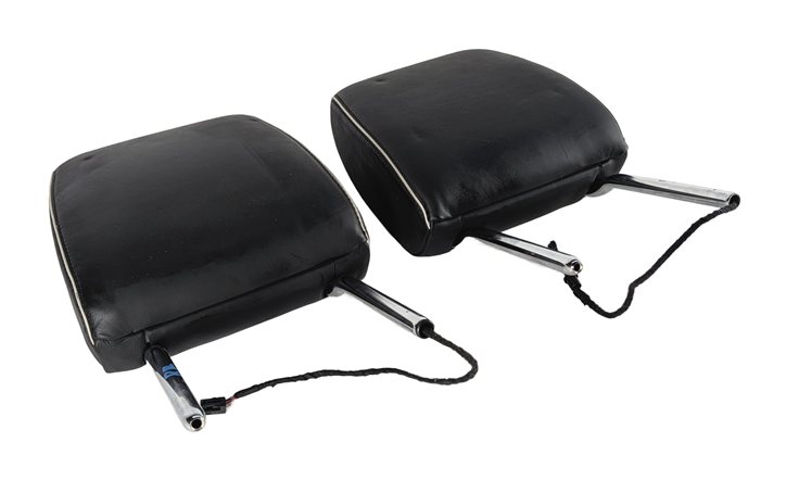 17-23 ROVER DISCOVERY L462 REAR 3RD ROW LEFT/RIGHT POWER HEADREST SET/2 (Black)