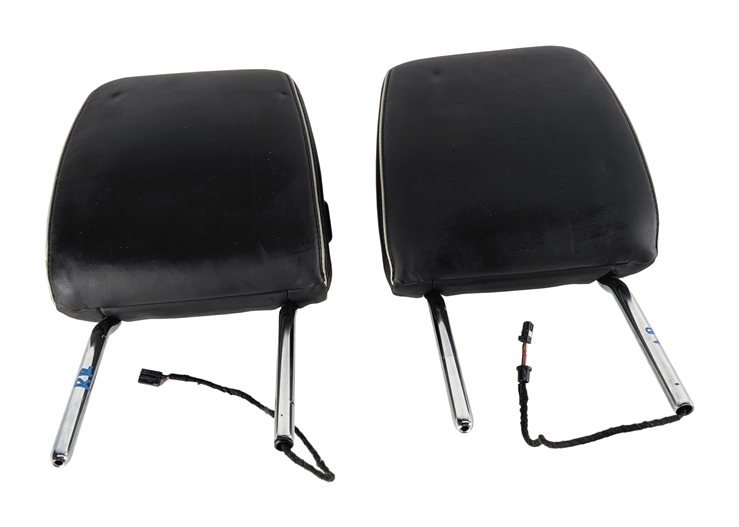 Thumbnail 3: 17-23 ROVER DISCOVERY L462 REAR 3RD ROW LEFT/RIGHT POWER HEADREST SET/2 (Black)