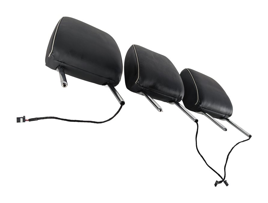 Thumbnail 5: 17-23 LAND ROVER DISCOVERY (L462) REAR 2ND ROW POWER SEAT HEADREST SET/3 (Black)