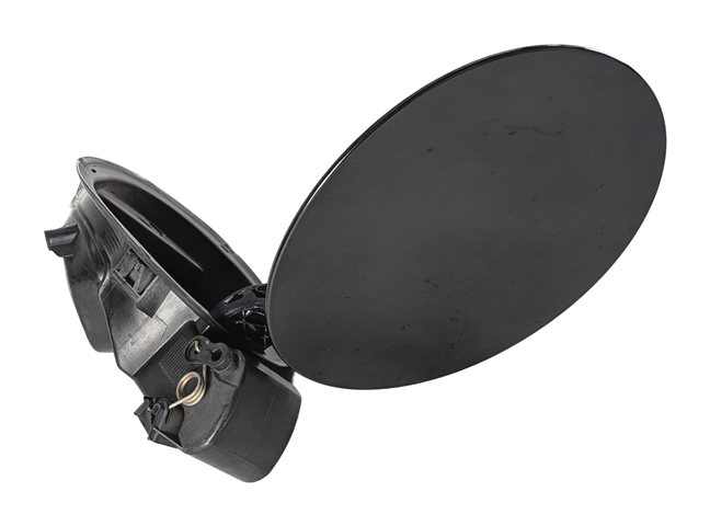 17-23 LAND ROVER DISCOVERY L462 REAR FUEL GAS TANK DOOR w/ HOUSING & CAP (Black)