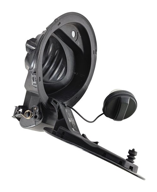 Thumbnail 3: 17-23 LAND ROVER DISCOVERY L462 REAR FUEL GAS TANK DOOR w/ HOUSING & CAP (Black)