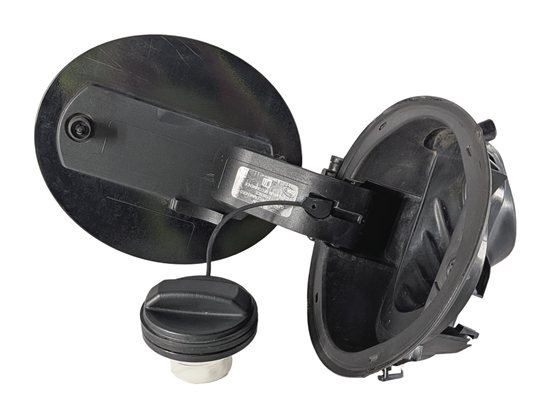 Thumbnail 6: 17-23 LAND ROVER DISCOVERY L462 REAR FUEL GAS TANK DOOR w/ HOUSING & CAP (Black)