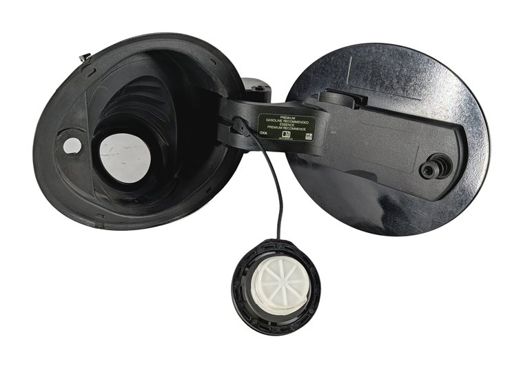 Thumbnail 7: 17-23 LAND ROVER DISCOVERY L462 REAR FUEL GAS TANK DOOR w/ HOUSING & CAP (Black)