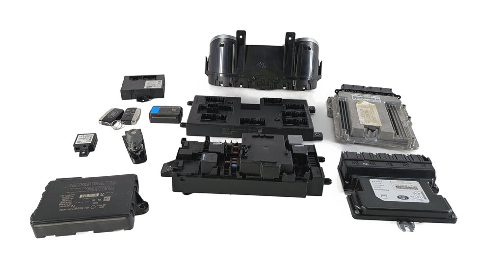 Thumbnail 11: 2017 LAND ROVER DISCOVERY L462 3.0L AJ126 ECM BCM CLUSTER KEY IMMOBILIZER SET/12