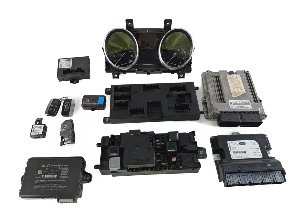 Thumbnail 8: 2017 LAND ROVER DISCOVERY L462 3.0L AJ126 ECM BCM CLUSTER KEY IMMOBILIZER SET/12