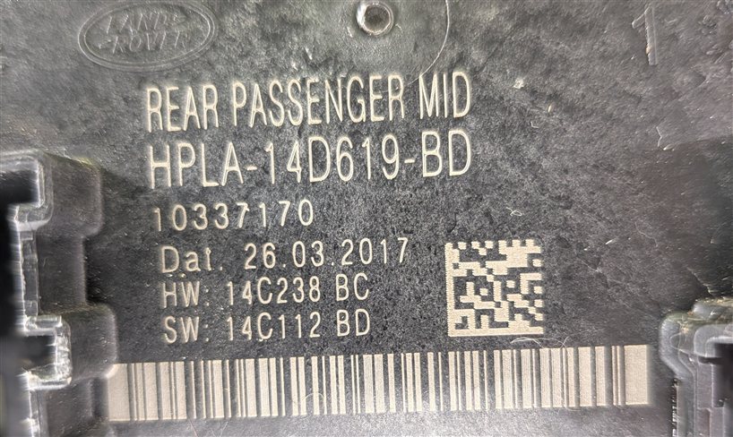 Thumbnail 9: 2017 LAND RANGE ROVER SPORT DISCOVERY (L405 L462 L494) REAR RIGHT DOOR MODULE