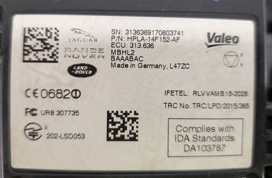 Thumbnail 9: 17-19 ROVER SPORT DISCOVERY L494 L462 REAR LEFT or RIGHT BLIND SPOT RADAR SENSOR
