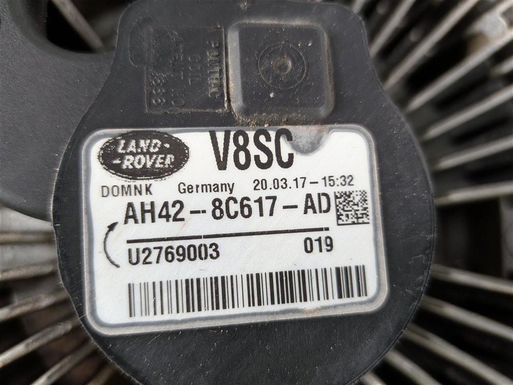 Thumbnail 9: 10-18 RANGE ROVER SPORT (L320 L322 L405 L494) SUPERCHARGED COOLING FAN w/ CLUTCH