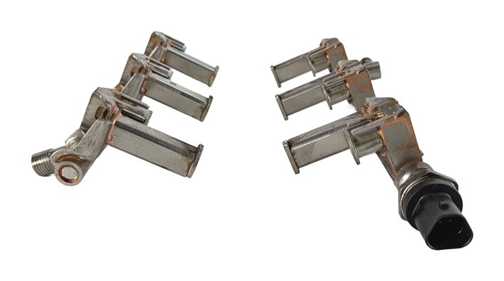 Thumbnail 3: 15-20 LAND RANGE ROVER SPORT DISCOVERY LR4 3.0L AJ126 FUEL RAIL SET/2 w/ SENSOR