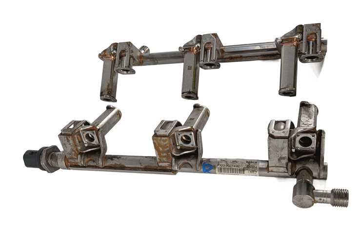 Thumbnail 6: 15-20 LAND RANGE ROVER SPORT DISCOVERY LR4 3.0L AJ126 FUEL RAIL SET/2 w/ SENSOR
