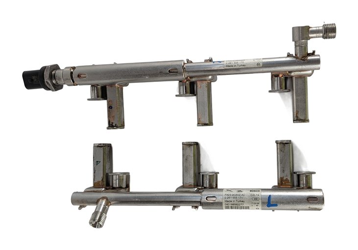 Thumbnail 7: 15-20 LAND RANGE ROVER SPORT DISCOVERY LR4 3.0L AJ126 FUEL RAIL SET/2 w/ SENSOR