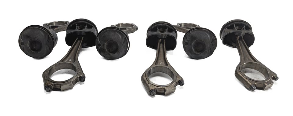 Thumbnail 2: 2017 LAND ROVER DISCOVERY (L462) 3.0L AJ126 ENGINE PISTON & CONNECTING ROD SET/6