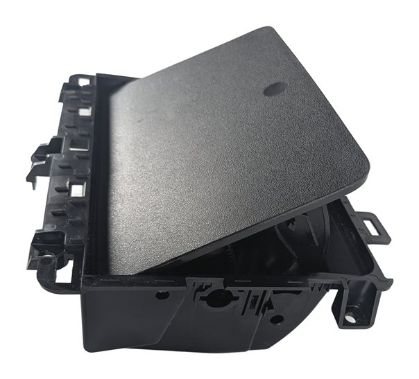 Thumbnail 4: 2017 LAND ROVER DISCOVERY L462 DASH STORAGE COMPARTMENT CUBBY BIN w/ LID (Black)