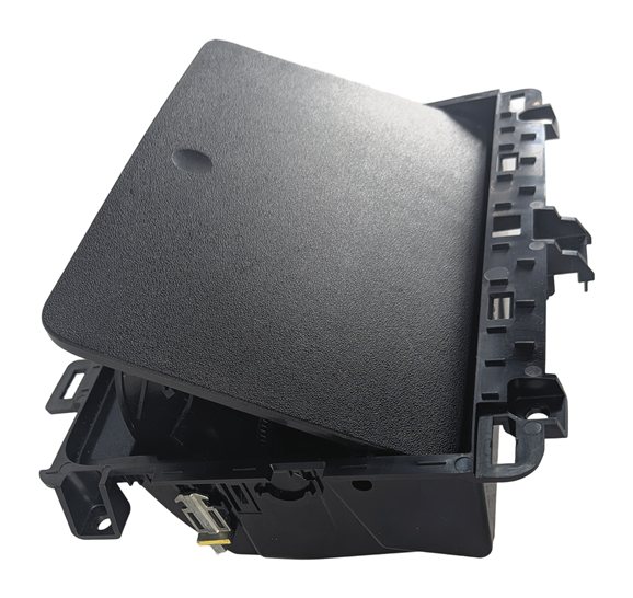 Thumbnail 5: 2017 LAND ROVER DISCOVERY L462 DASH STORAGE COMPARTMENT CUBBY BIN w/ LID (Black)