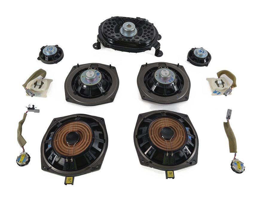 Thumbnail 4: 2017 LAND ROVER DISCOVERY (L462) AUDIO SOUND SYSTEM SPEAKER SET/11 w/ SUBWOOFER