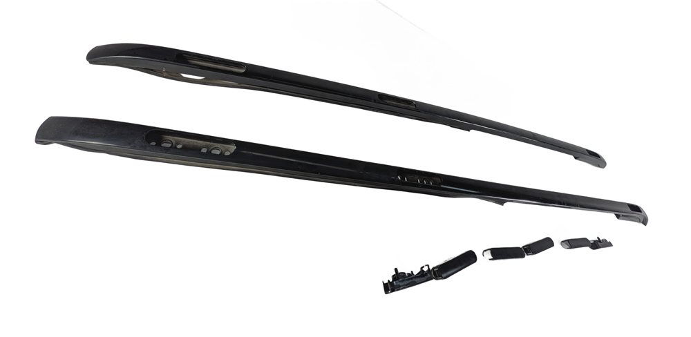 Thumbnail 2: 2017 LAND ROVER DISCOVERY (L462) LEFT & RIGHT ROOF RACK SIDE RAIL SET/2 BLACK