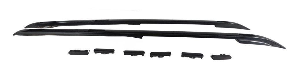 Thumbnail 3: 2017 LAND ROVER DISCOVERY (L462) LEFT & RIGHT ROOF RACK SIDE RAIL SET/2 BLACK