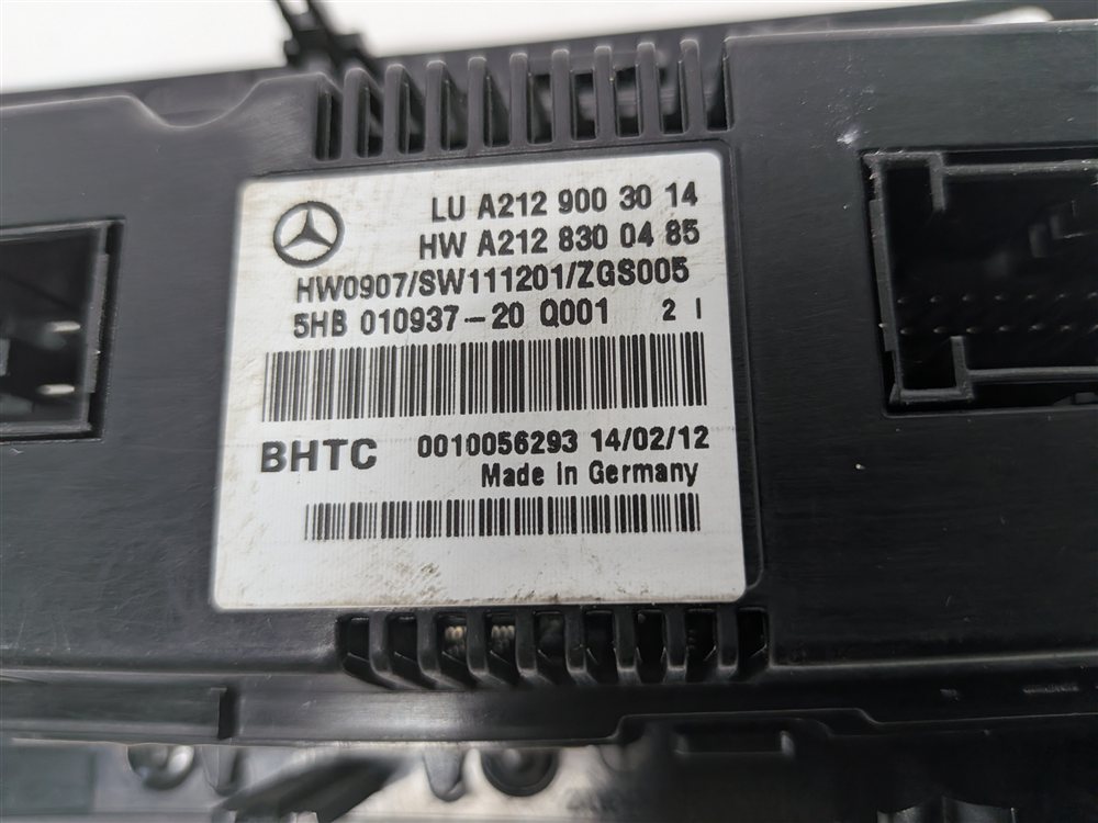 Thumbnail 7: 10-13 MERCEDES E CLASS (A207 C207 W207 W212) FRONT TEMPERATURE CLIMATE CONTROL