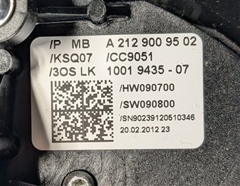 Thumbnail 7: 10-12 MERCEDES E300 E350 E550 (W212) BLINKER WIPER COMBINATION SWITCH w/ SPRING