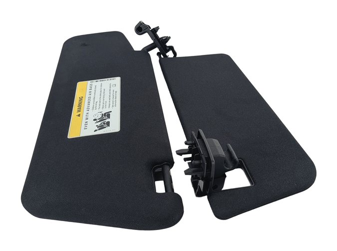 Thumbnail 3: 10-13 MERCEDES E350 E250 E550 (W212) RIGHT PASSENGER SUN VISOR w/MIRROR (Black)