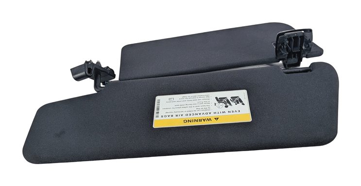 Thumbnail 4: 10-13 MERCEDES E350 E250 E550 (W212) RIGHT PASSENGER SUN VISOR w/MIRROR (Black)