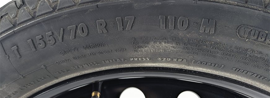 Thumbnail 5: 2010-2013 MERCEDES BENZ E300 E350 E400 E550 (W212) 17x4 SPARE TIRE WHEEL RIM