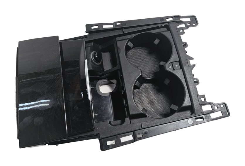 Thumbnail 2: 2012 MERCEDES E350 W212 FRONT CENTER CONSOLE CUP HOLDER ASHTRAY TRIM COVER (Ash)
