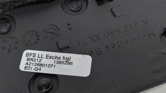 Thumbnail 15: 2012 MB E350 W212 INTERIOR DOOR DASH CENTER CONSOLE TRIM SET/10 w/SWITCHES (Ash)