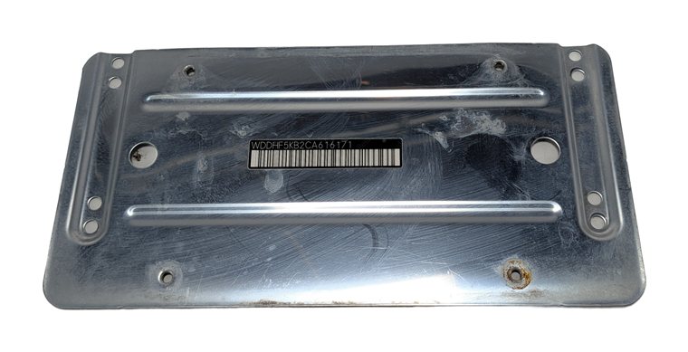 Thumbnail 6: 2012 MERCEDES E350 (W212) REAR TRUNK LICENSE PLATE MOUNT BRACKET HOLDER FRAME