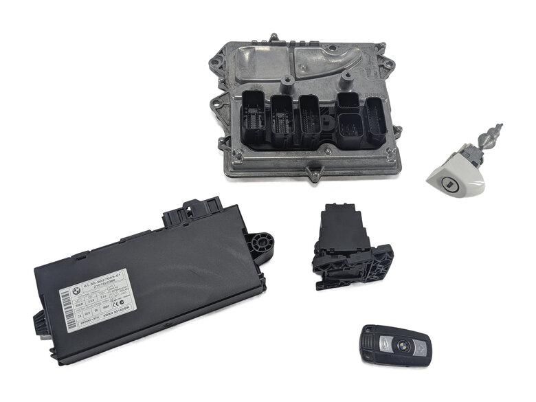 Thumbnail 2: 2011 BMW 335I E90 3.0L N55 ENGINE ECM DME MEVD172 CAS3 IGNITION SWITCH KEY SET/5