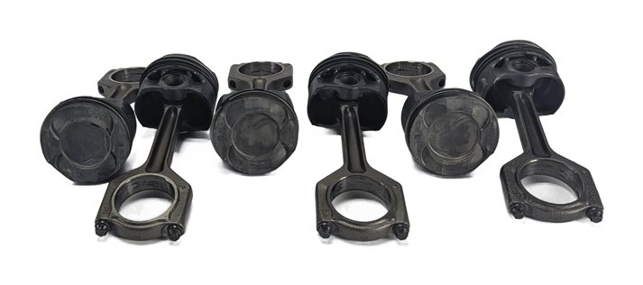 2010-2014 BMW 1/3/4/5/6/7/X1/X3/X5/X6 3.0L N55 TURBO ENGINE PISTON & ROD SET 6