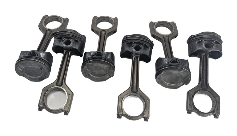 Thumbnail 2: 2010-2014 BMW 1/3/4/5/6/7/X1/X3/X5/X6 3.0L N55 TURBO ENGINE PISTON & ROD SET 6