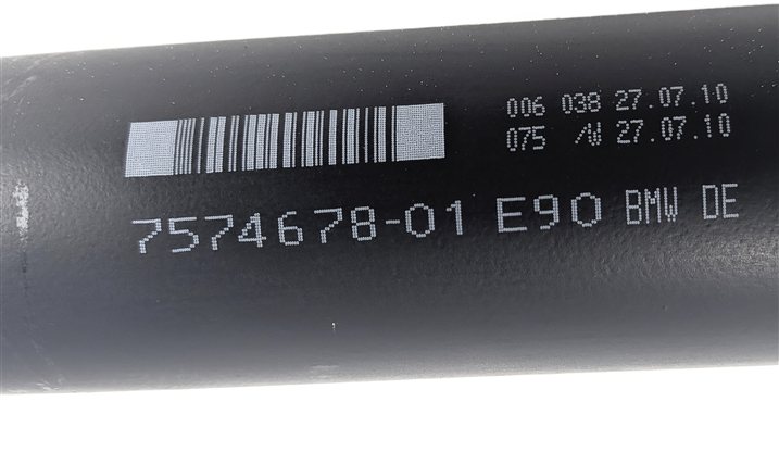 Thumbnail 8: 08-13 BMW 335i (E90 E92 E93) REAR DRIVESHAFT DRIVELINE DRIVE LINE SHAFT (1472mm)