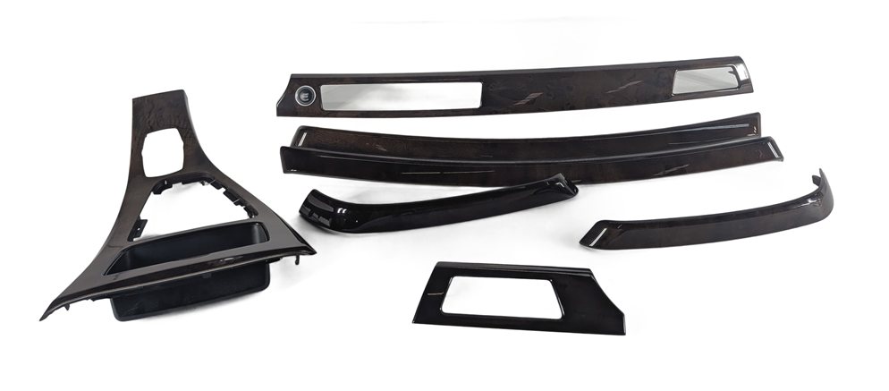 2011 BMW 335I (E90) INTERIOR DOOR DASH CENTER CONSOLE TRIM SET/7 (Burr Walnut)