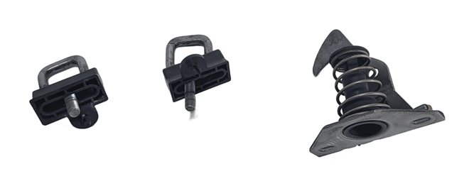 2011 BMW 335I (E90) FRONT HOOD BONNET LID SAFETY CATCH HOOK LATCH STRIKER SET/3