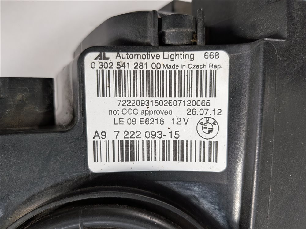 Thumbnail 8: 12-15 BMW 640i 650i ALPINA B6 M6 FRONT LEFT DRIVER ADAPTIVE XENON HEADLIGHT LAMP