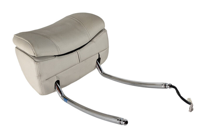 12-19 BMW 640i 650i (F06 F12 F13) FRONT RIGHT PASSENGER HEADREST LEATHER (White)